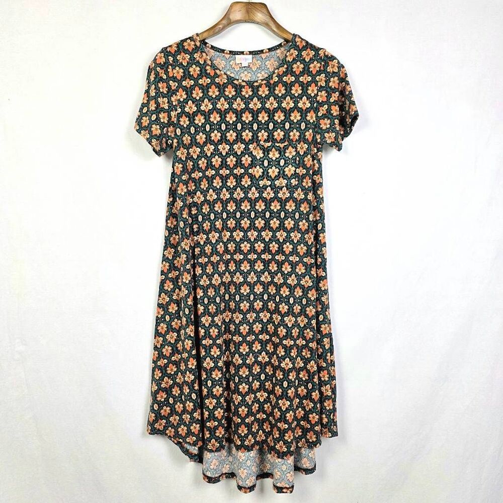 LuLaRoe Carly Dress S Floral Hi Low Boho